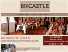 Tablet Screenshot of castleinnframlingham.co.uk